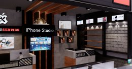  ออกแบบร้าน ติดตั้งร้าน iPhone studio ตึกคอมแลนด์มาร์ค อุดรธานี 